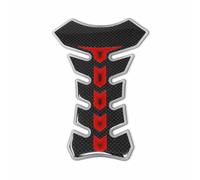 Paraserbatoio Tank Pad Adesivo 3D Color Grigio-Rosso Carbon