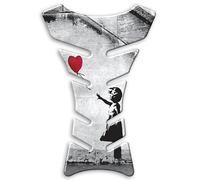 Paraserbatoio Tank Pad Adesivo 3D Protezione Serbatoio moto BANKSY (PV021)