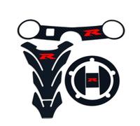 Paraserbatoio Tank Pad Per Tappo Serbatoio In Carbonio, Piastra Forcella Superiore, Decalcomania Per GSXR GSX-R 600 750 1000 K3 K4 K5 K6 K7 K9 L17