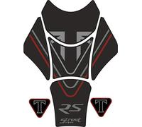 PARASERBATOIO tankpad RESINA 3D compatible TRIUMPH STREET TRIPLE RS 2017-2019 (Black) +2 Scudetti