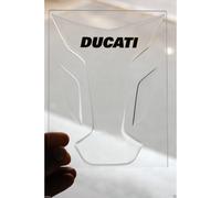 Paraserbatoio TRASPARENTE DUCATI PROTECTIVE "wings", protezione serbatoio, new