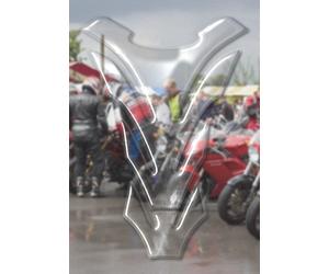 PARASERBATOIO TRASPARENTE NEUTRO ADESIVI Protezione SERBATOIO MOTO IN RESINA 3D