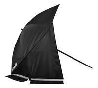 VirtuFit Ombrellone da spiaggia, ombrellone da spiaggia premium, 160 cm, nero, taglia unica