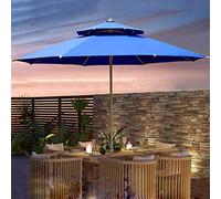 Parasol, Portatile, Ombrello da Giardino da Patio da 2,3 m - Sun Outdoor Sun Shade Cafe Wedding Party Beach Sulli