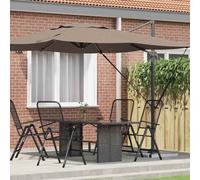 vidaXL Parasol Roma 286 x 284 x 265 cm Alluminio e Poliestere