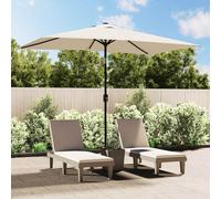 Parasole rettangolare 200 x 300 cm Bianco sabbia