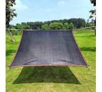 Parasole ad angolo retto, rete ombreggiante, traspirante, resistente agli strappi, bordo rinforzato, resistente agli strappi, protezione per esterni, per ombra, piante, fiori, patio, colore nero, 2 x
