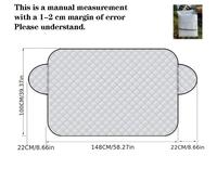 Parasole Auto Anteriore Facile da Installare, Compatibile con la Maggior Parte delle Auto. Blocca in Estate, Protegge dalla in Inverno. Cucitura Resistente, Utilizzo Tutto l'. all'Uso Salva Tempo