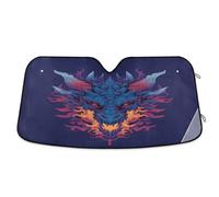 Parasole Auto Dragon Head Fire Copertura Parabrezza Pieghevole Copri Parabrezza Portabile Coprisole Auto per SUV Interno Camion S
