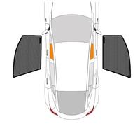 Parasole Auto Finestrino Laterale Per Dodge Per Caricatore Per Base 2006 2007 2008 2009 2010 Finestra Automobile Parasole Tenda Magnetica Maglia Parabrezza Anteriore(Front-2pcs)