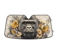 Parasole Auto Gorilla Flower Cute Coprisole Auto Anti UV Copertura Parabrezza Portabile Copri Parabrezza per SUV Camion Travel S