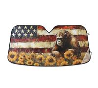 Parasole Auto Gorilla Sunflower America Copri Parabrezza Drôle Copertura Parabrezza Pieghevole Coprisole per SUV Autocarri Fuoristrada Veicoli S