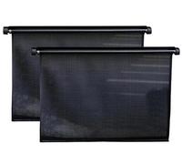Parasole Auto Interno 2 Pezzi Parasole Laterale Per Auto Protezione A Rullo Retrattile Automatica Blocca Il 97% Dei Raggi UV Accessori Universali Per Finestrini Auto Copri Sole Auto