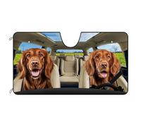 Parasole Auto Irish Setter Dog In The Flower Copri Parabrezza S