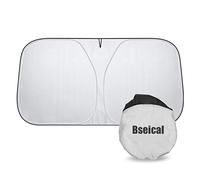 Parasole Auto Parabrezza Interno, Parasole Auto Vetro Anteriore, Parasole Parabrezza Tendina Tenda Ombrello Pieghevole Universale 99％ Anti-UV, Per Estate Esterno Piccolo Camion Camper (136x65 cm)