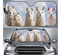Parasole Auto Parabrezza Llama Family Blue Sky Parasole per Parabrezza S