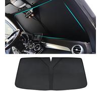 Parasole Auto Parabrezza per Audi A4 B6 Avant 2000 2001 2002 2003 2004, Ripiegabile, Isolamento Termico e Protezione UV, Parabrezza Interno Anteriore Parasole,- Black