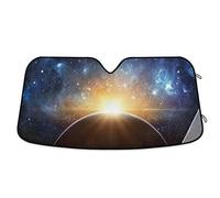 Parasole Auto Parabrezza Pieghevole Copri Parabrezza per Car Anti-UV Copri Vetro Car Universale per Estate Camion SUV Galassia del Sole Eterno - Spazio M