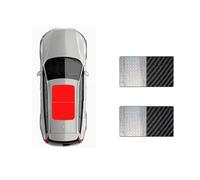 Parasole Auto Per Leapmotor T03 Tettuccio Apribile Adatto Al Raffreddamento Fisico Tettuccio Panoramico Per Auto 1X Parasole Finestrino Con Scudo Termico Anti-UV Automobile Coprisole(Silver Black)