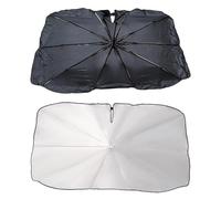 Parasole Auto per Mazda MX-5 ND 2015-2024,Girevole 360°, Asta Pieghevole, 10 Stecche, Protezione UV, Isolamento Termico, Apertura Specchietto, Astuccio Pelle