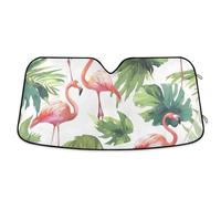 Parasole auto per parabrezza pieghevole riflettore viseras para el sol para carote Flamingo Pattern