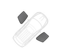 Parasole Auto Per Toyota Per 4Runner Per 4 Runner 2010-2023 | Parasole Parabrezza Auto Parabrezza in rete magnetica, materiale in rete in fibra di poliestere(2PCS Front Windows)