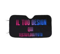 Parasole Auto Personalizzato Il Tuo Quadro Con Foto Logo Testo,Parasole Macchina Parabrezza Interno Personalizzata Pieghevole Universale per Auto,Regalo Personalizzate per Famiglia,Coppia,Viaggiatore
