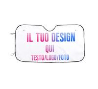Parasole Auto Personalizzato Il Tuo Quadro Con Foto Logo Testo,Parasole Macchina Parabrezza Interno Personalizzata Pieghevole Universale per Auto,Regalo Personalizzate per Famiglia,Coppia,Viaggiatore