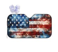 Parasole Auto Retro Splash American Flag Copertura Parabrezza Adatta Copri Parabrezza Anti UV Coprisole Auto per Travel Viaggio Camion M