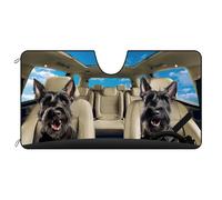 Parasole Auto Scottish Terrier Dog With Blue Copertura Parabrezza S