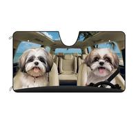 Parasole Auto Shih Tzu Dog On The Beach Copri Parabrezza S