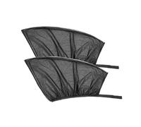 Parasole Auto Universale per Finestrini Posteriori, Protezione UV, Calza Elastica, Kit da 2 Pezzi, Nero