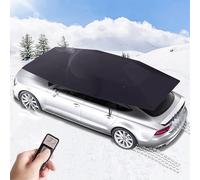 Parasole Automatico per Auto, Ombrellone per Auto con Telecomando, Riparo Portatile Pieghevole per Sole E Intemperie, Scudi Protettivi per Neve, Gelo, Grandine Black-4.2m