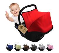 Parasole compatibile con Maxi Cosi Cabrio Fix (rosso) | Per ovetto, protezione solare, protezione UV 50+, durevole e resistente + imbottitura per cintura inclusa