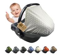 Parasole compatibile con Maxi Cosi Pebble (stella beige) | Per ovetto, protezione solare, protezione UV 50+, durevole e resistente + poggiatesta incluso