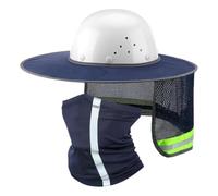 Parasole da Casco Con Striscia Riflettente Scaldacollo Alta Visibilità In