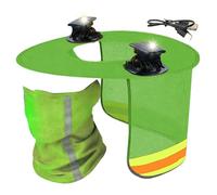 Parasole da casco con ventola solare,Visiera Parasole Ventilata Schermante | Accessorio parasole per elmetto | Per agricoltori e per progetti di agricoltura, piantagione, paesaggistica e rinverdimento