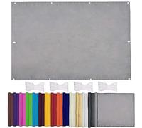 Parasole da esterno 3,5 x 7 m, impermeabile, in tessuto Oxford, antivento, con corda inclusa, per campeggio, feste, piscina, grigio chiaro