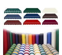 Parasole da esterno in tessuto di ricambio 365 x 300 cm verde ideale per balconi e porte copertura resistente ai raggi UV per la massima protezione e durata nel tempo.