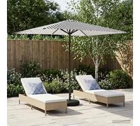 vidaXL Parasole da Giardino con Base 200 x 300 cm Poliestere