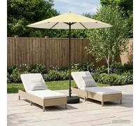 Parasole da Giardino con Base 230 x 230 cm Poliestere