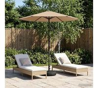 Parasole da Giardino con Base 230 x 230 cm Poliestere