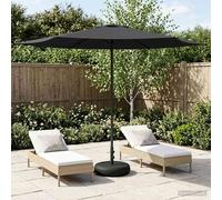 Parasole da Giardino con Base 300 x 300 cm Poliestere