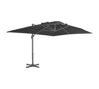 Parasole da Giardino con Base Portatile Antracite