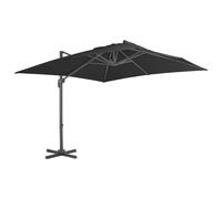Parasole da Giardino con Base Portatile Antracite