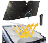 Parasole e auto Ombrello, 137X79 cm, parabrezza per auto portatile e pieghevole (L)