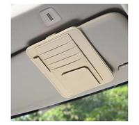 Parasole finestrini laterali Borsa portaoggetti per aletta parasole per auto, porta occhiali da sole, per Opel per Signum, per DX, per Meriva Junior(Beige)