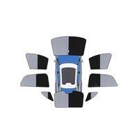 Parasole for auto compatibili con Nammi 01 Dongfeng Box 2024 2025 2026 2027, visiere laterali anti-UV, accessori for auto(17PCS SET W)