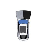 Parasole for auto compatibili con Nammi 01 Dongfeng Box 2024 2025 2026 2027, visiere laterali anti-UV, accessori for auto(Silver)