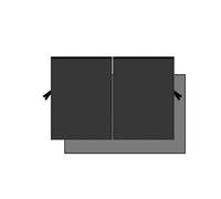 Parasole for auto, universale, parasole pieghevole, riflettore, zanzariera magnetica for parabrezza, accessori(Rear)